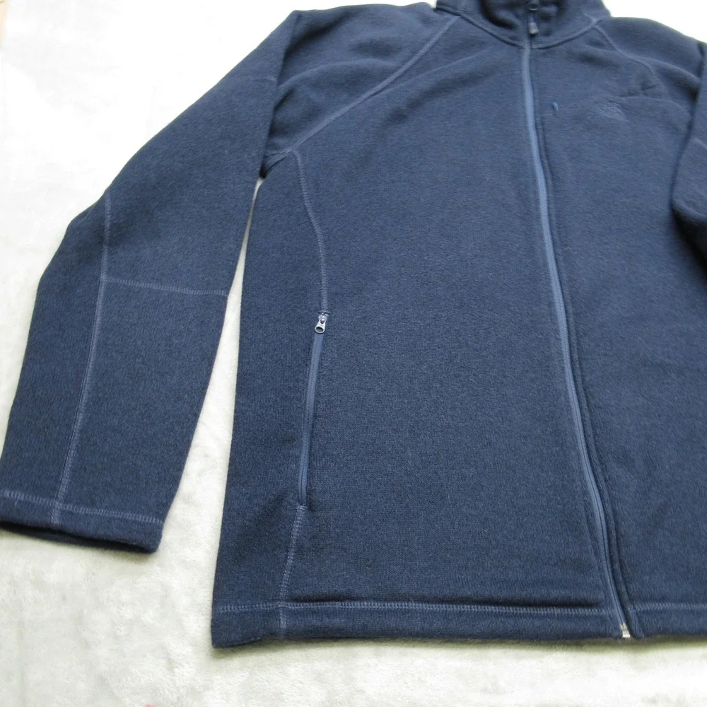 The North Face Jacket Mens XL Blue Pockets Raglan Sleeve Full Zip Fleece Outdoor